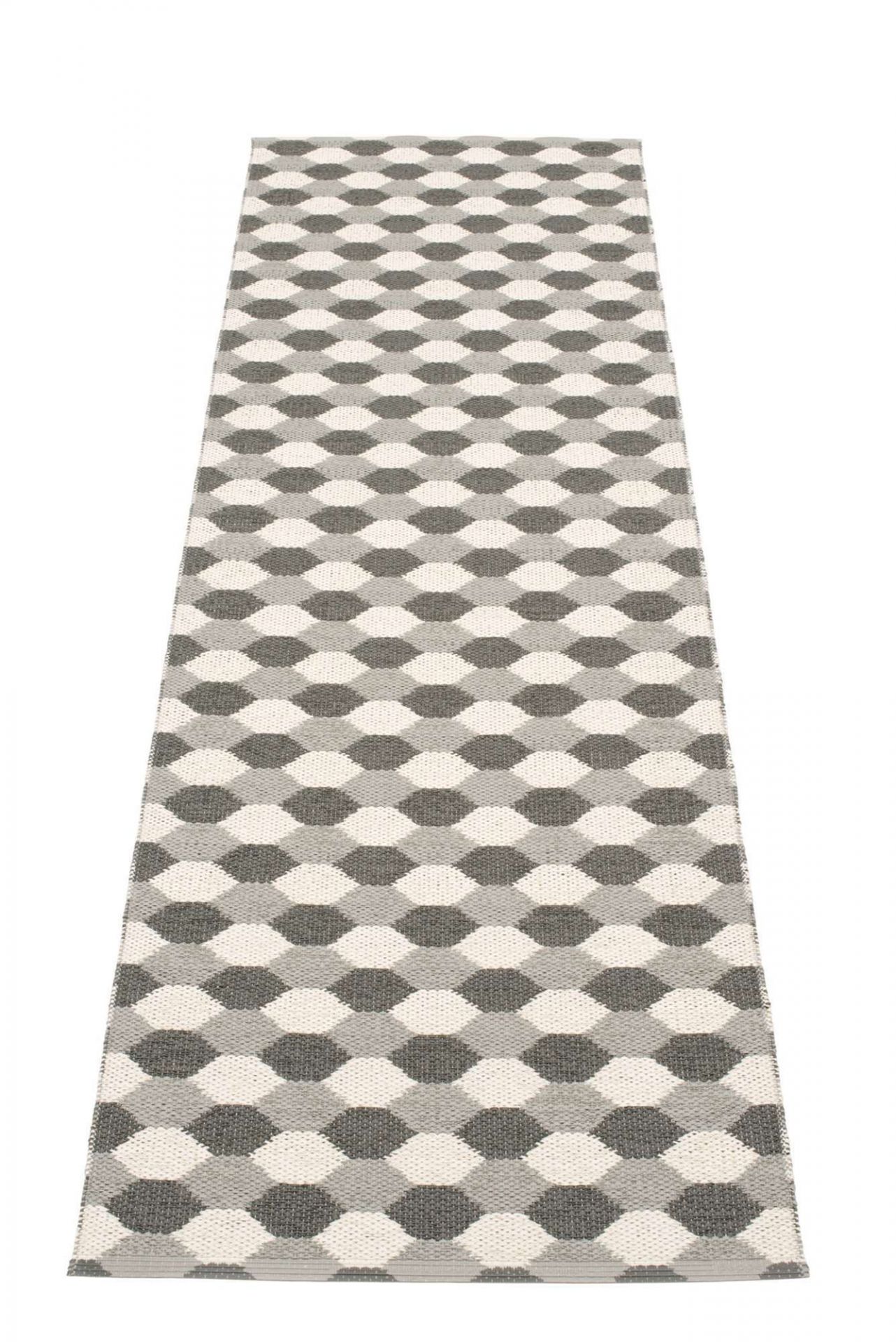 Dana plastic carpet 70x250 gray Pappelina